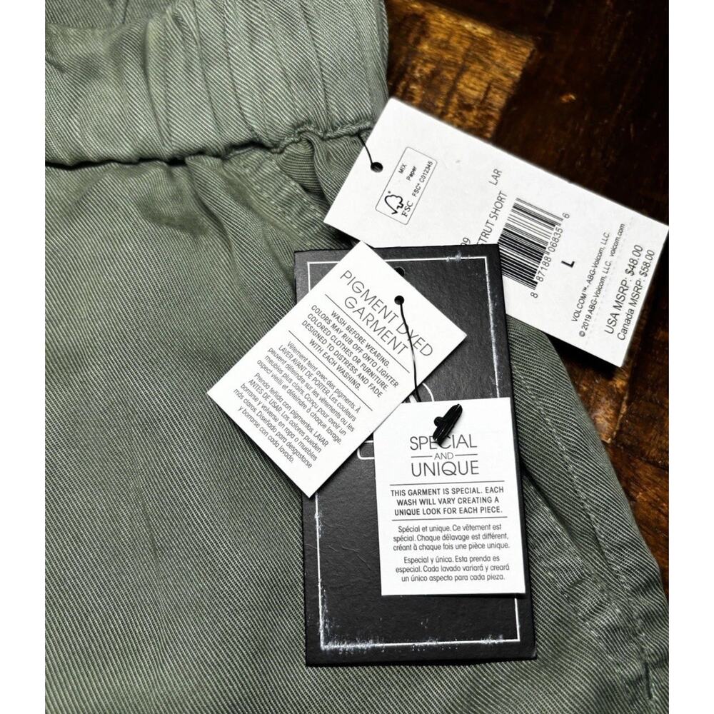 Volcom Sunday Strut Short Green NWT Size Large - Picture 6 of 13